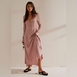 Free People Henley Maxi Dress